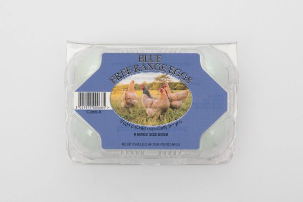 Free Range Blue Shelled Eggs 6 Pack