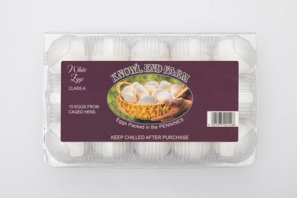 White Medium Eggs 15 Pack