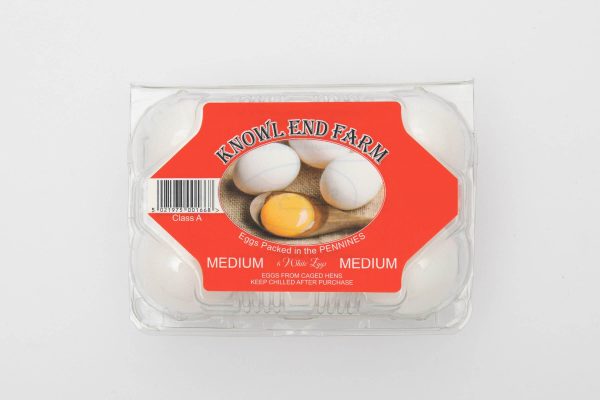 White Medium Eggs 6 Pack